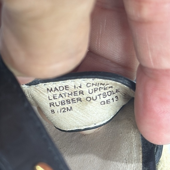 (W4) MICHAEL Michael Kors Black Wedge Sandals Espadrille 'Aubrey Charm, siz/8.5 - Picture 9 of 12